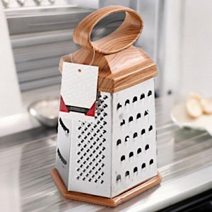 Терка шестигранная с пластиковой ручкой-держателем
