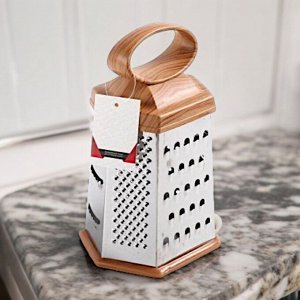 Терка шестигранная с пластиковой ручкой-держателем
