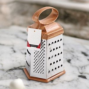Терка шестигранная с пластиковой ручкой-держателем