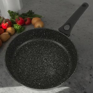 Сковорода 26 см. со съемной ручкой, с многослойным каменным антипригарным покрытием