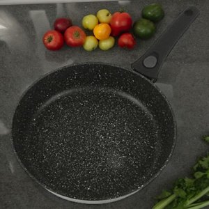Сковорода 26 см. со съемной ручкой, с многослойным каменным антипригарным покрытием