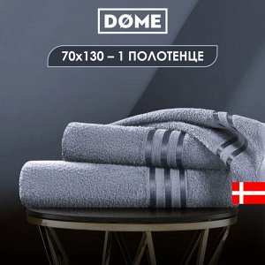 Полотенце махровое Dome Harmonika серо-Голубой