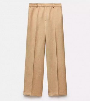 БРЮКИ STRAIGHT FIT ИЗ СМЕСОВОГО ЛЬНА арт. 2486024 , беж