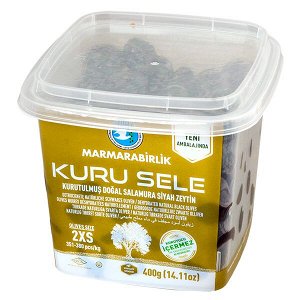 оливки MARMARABIRLIK KURU SELE черные 2XS 400 г 1/12