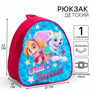 Рюкзак детский, 23х21х10 см, Щенячий патруль