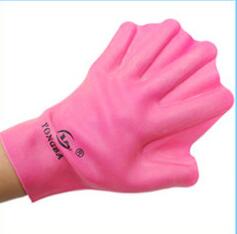 Силиконовые перчатки с &quot;перепонками&quot;,розовый