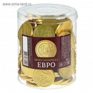 Монеты в банке "Евро" 6г, 120шт