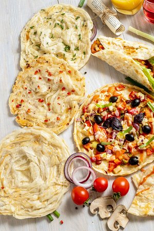 Лепешка Roti с зеленым луком (5 шт),, Ризык, 450 г
