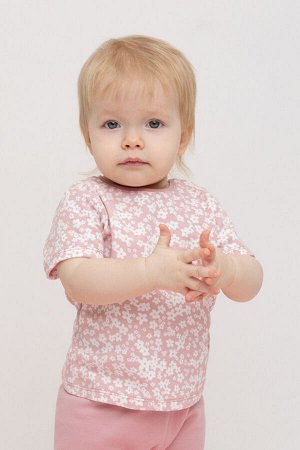 Фуфайка(Весна-Лето)+baby (бледно-лиловый, цветочки)