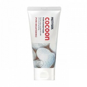 Пенка скраб с коконом шелкопряда PrettySkin Cocoon Pore Scrub Foam Pure Brightening 150 ml