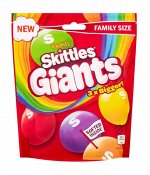 Гигантское жевательное драже Skittles Giants со вкусом фруктов / Драже скитлс гигантские конфеты 132 гр
