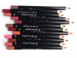 Водостойкий цветной матовый карандаш для губ (в упаковке 12 штук) цвет: НА ФОТО