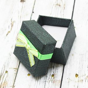 Подарочная коробочка под кольцо(4*4)(зеленый)006-4