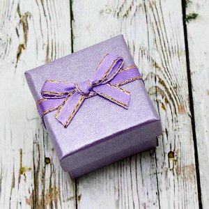 Подарочная коробочка под кольцо(4*4)(фиолетовая)006-2