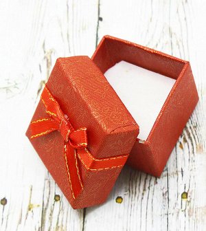 Подарочная коробочка под кольцо(4*4)(красный)006-3