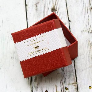 Подарочная коробочка под кольцо(5*5)(красный) 0374-72