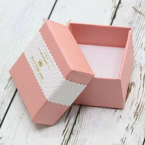 Подарочная коробочка под кольцо(5*5)(розовый) 0374-71