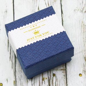 Подарочная коробочка под кольцо(5*5)(синий) 0374-68