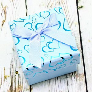 Подарочная коробочка под кольцо(5*5) (голубой)0374-63