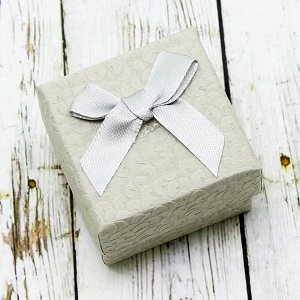 Подарочная коробочка под кольцо(5*5) (Серый)0374-54