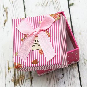 Подарочная коробочка под кольцо(5*5) (Светло-розовый)0374-46