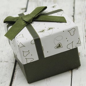 Подарочная коробочка под кольцо(5*5)(Зеленый)0374-39
