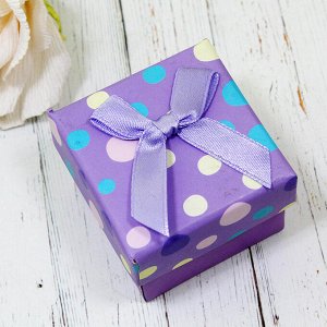 Подарочная коробочка под кольцо(5*5) (Фиолетовый)0374-34