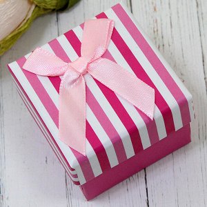 Подарочная коробочка под кольцо(5*5) (Розовый)0374-16