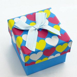 Подарочная коробочка под кольцо(5*5)(Голубой)0374-8
