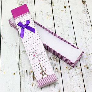 Подарочная коробочка(21*4,5)(фиолетовый)004-49