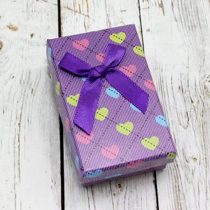 Подарочная коробочка (8*5)(фиолетовая)003-61