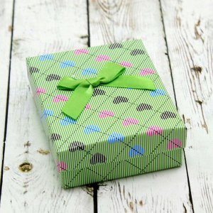Подарочная коробочка (7*9) (Зеленый)002-37