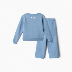 Костюм детский с начёсом (свитшот, брюки) KAFTAN Кролик, голубой