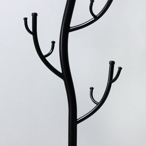 Вешалка напольная «Дерево», 38*37,5*181 см, чёрная