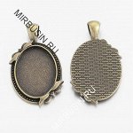 Кулон-Сеттинг Овальный под Кабошон