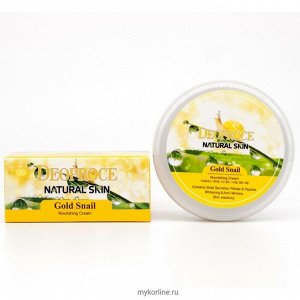 Deoproce Natural Skin Gold Snail Nourishing Cream -  Питательный крем с золотом и муцином улитки 100гр