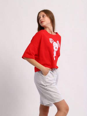 Футболка "Микки" красный