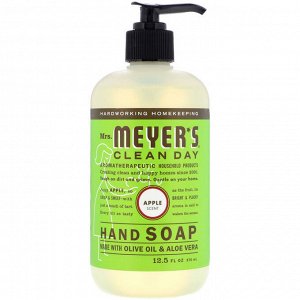 Mrs. Meyers Clean Day, Hand Soap, Apple Scent, 12.5 fl oz (370 ml)