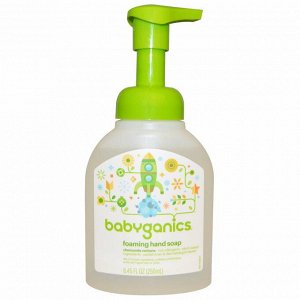 BabyGanics, Пенящееся мыло для рук, ромашка и вербена, 8,45 жидких унций (250 мл)