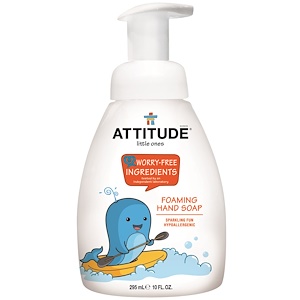 ATTITUDE, Little Ones, пенистое мыло для рук, 10 жидких унций (295 мл)