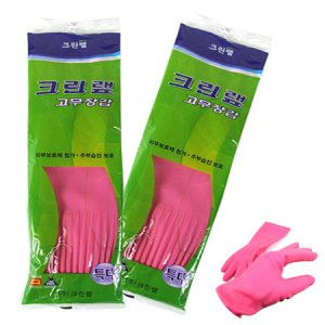 Перчатки из натурального латекса c внутренним покрытием розовые размер XL, 1 пара/ 100