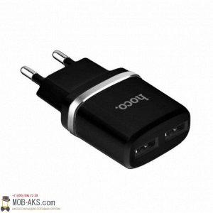 СЗУ HOCO С12 на 2 USB 2.4А черный оптом