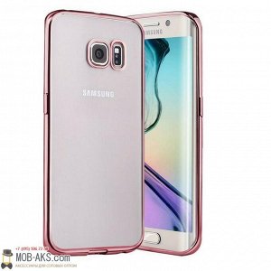 Силиконовая накладка с бампером Samsung A720 (2017) медь оптом