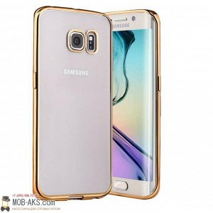 Силиконовая накладка с бампером Samsung J1 mini prime золото оптом