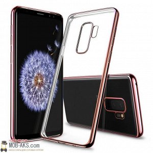 Силиконовая накладка с бампером Samsung S9 + медь оптом