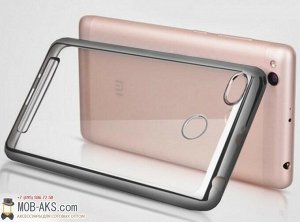 Силиконовая накладка с бампером Xiaomi Mi 5c графит оптом