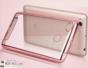 Силиконовая накладка с бампером Xiaomi Mi 5c медь оптом