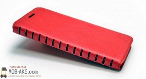 Чехол-книга боковая Sony E5 красный оптом