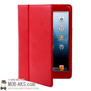 Чехол-книга вставной для планшета Apple iPad mini4 красный оптом