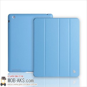 Чехол Lux Case для планшета Apple iPad 2/3/4 голубой оптом